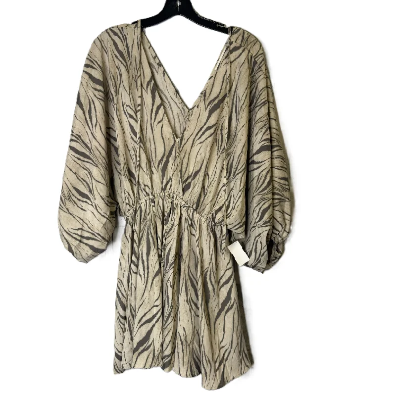Dress Casual Midi By Mustard Seed In Taupe, Size: S Trendy Off-Shoulder Button Midi Dress Dress Casual Midi By Mustard Seed In Taupe, Size: S Trendy Off-Shoulder Button Midi Dress