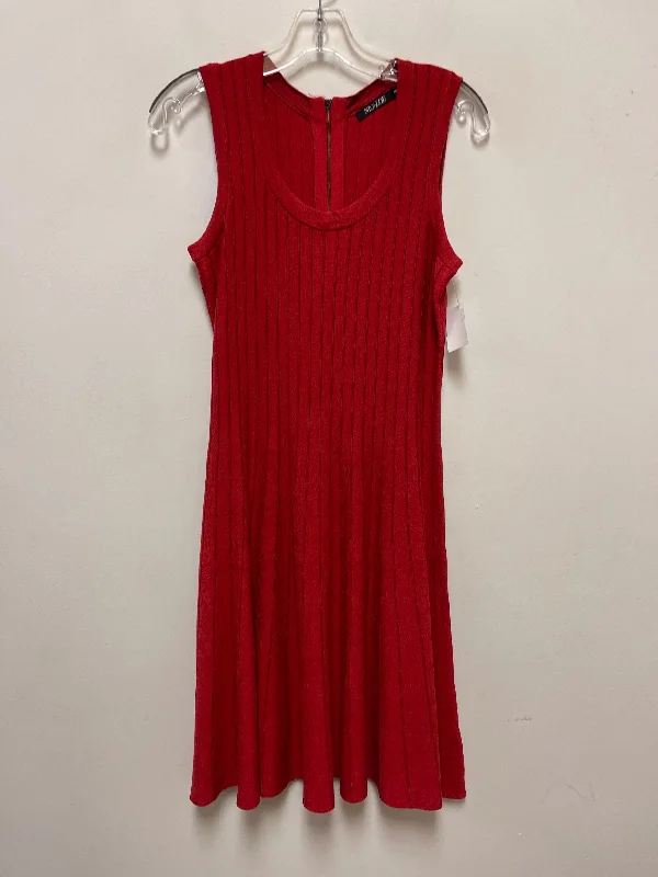 Dress Casual Midi By Nic + Zoe In Red, Size: S Stylish Animal Print Midi Dress