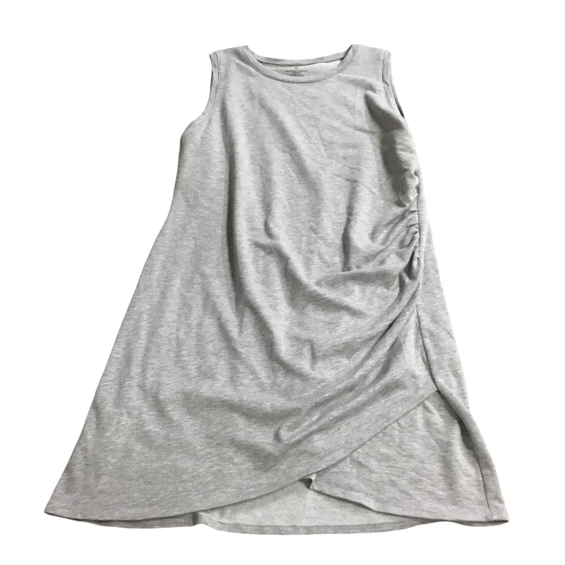 Dress Casual Midi By Nine West Apparel In Grey, Size: Xl Trendy Fit-and-Flare Midi Dress Dress Casual Midi By Nine West Apparel In Grey, Size: Xl Trendy Fit-and-Flare Midi Dress