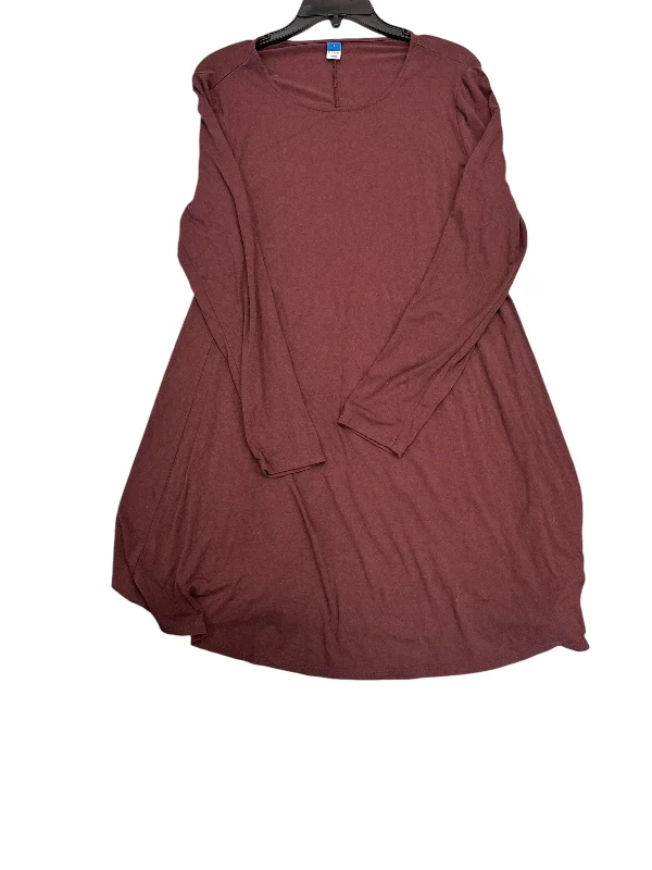 Dress Casual Midi By Old Navy In Red, Size: 10 Elegant Satin Midi Dress