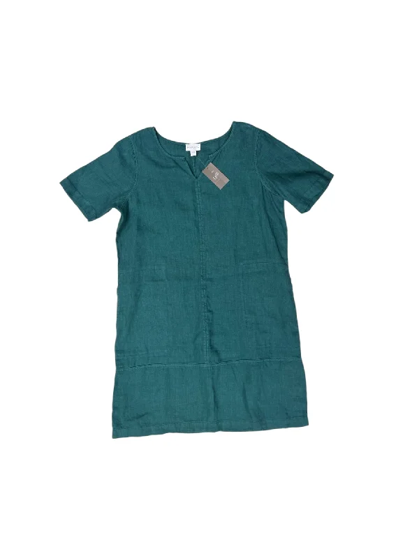Dress Casual Midi By Pure Jill In Green, Size: Sp Elegant Satin Button Midi Dress