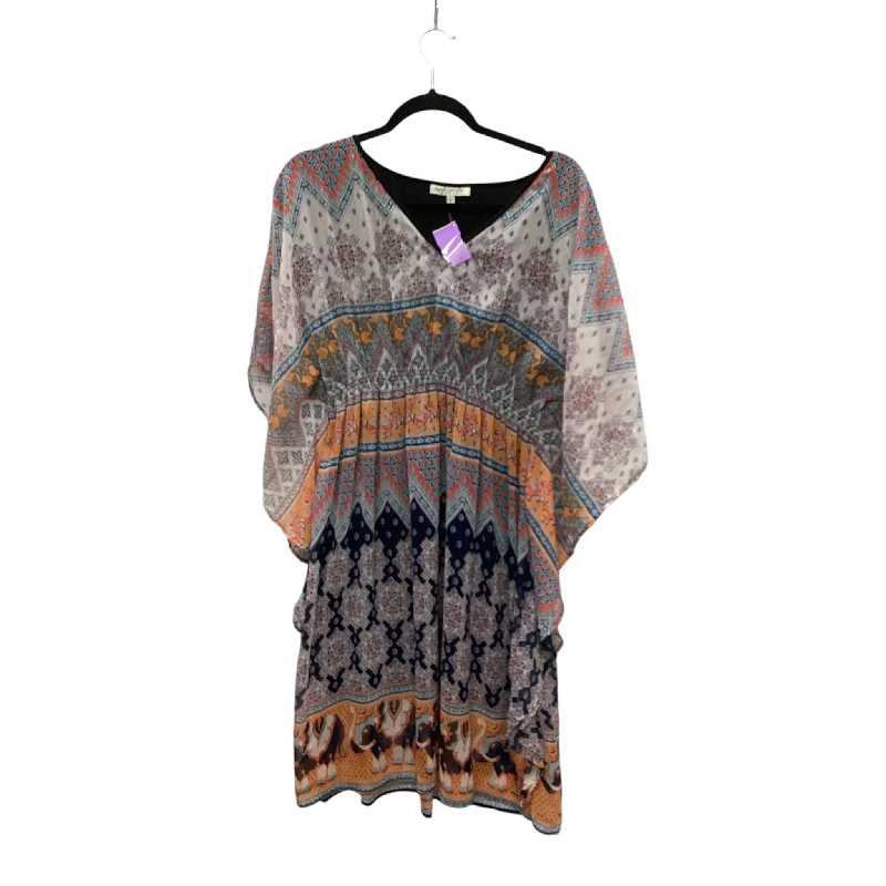 Dress Casual Midi By Speed Control In Multi-colored, Size: L Elegant Lace Trim Midi Dress