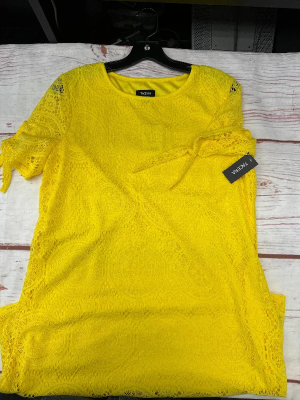 Dress Casual Midi By Tacera In Yellow, Size: M Fashionable High-Low Midi Dress