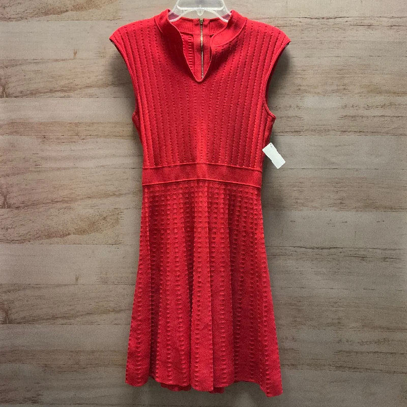 Dress Casual Midi By Ted Baker In Red, Size: 2 Fashionable Chiffon Midi Dress
