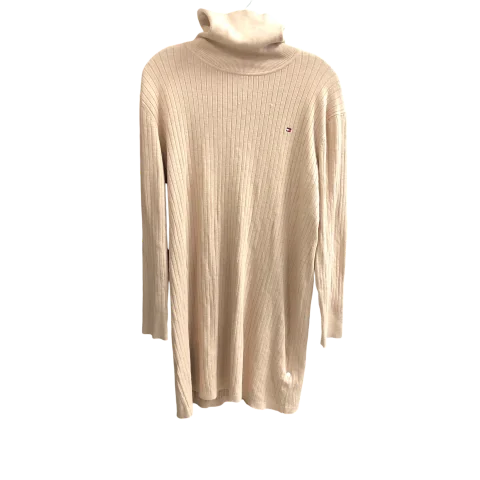 Dress Casual Midi By Tommy Hilfiger In Beige, Size: Xl Elegant Pleated Detail Midi Dress Dress Casual Midi By Tommy Hilfiger In Beige, Size: Xl Elegant Pleated Detail Midi Dress
