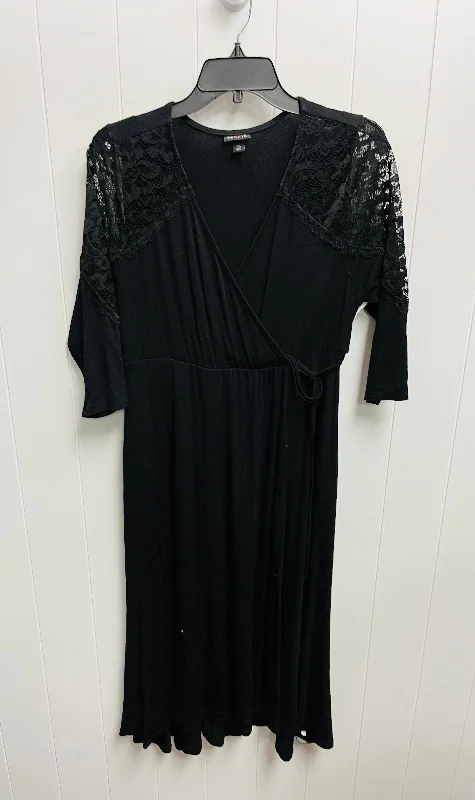 Dress Casual Midi By Torrid In Black, Size: M Stylish Button-Down Midi Dress
