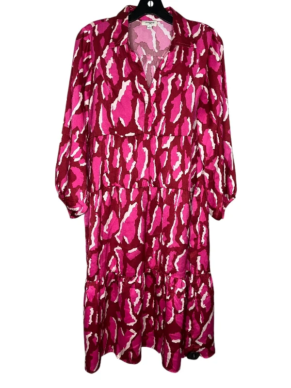 Dress Casual Midi By Umgee In Pink, Size: S Trendy A-Line Midi Dress