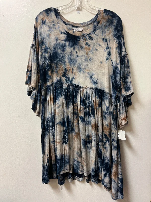 Dress Casual Midi By Urban Outfitters In Tie Dye Print, Size: L Comfortable Empire Waist Midi Dress Dress Casual Midi By Urban Outfitters In Tie Dye Print, Size: L Comfortable Empire Waist Midi Dress