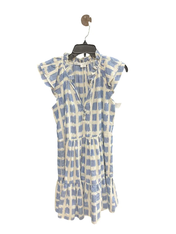Dress Casual Midi By Veronica Beard In Blue & Cream, Size: 4 Cozy T-shirt Midi Dress Dress Casual Midi By Veronica Beard In Blue & Cream, Size: 4 Cozy T-shirt Midi Dress