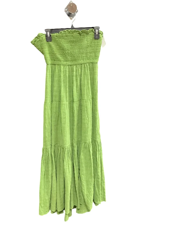 Dress Casual Midi By Veronica Beard In Green, Size: S Trendy Midi Dress with Belt