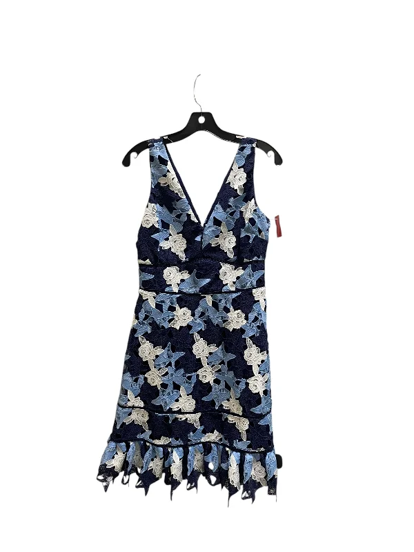 Dress Casual Midi By Vineyard Vines In Blue, Size: 2 Trendy Long Sleeve Midi Dress
