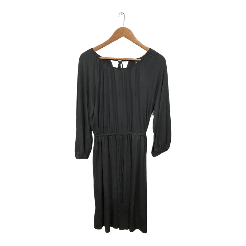 Dress Casual Midi By Who What Wear In Black, Size: M Fashionable Plaid Midi Dress