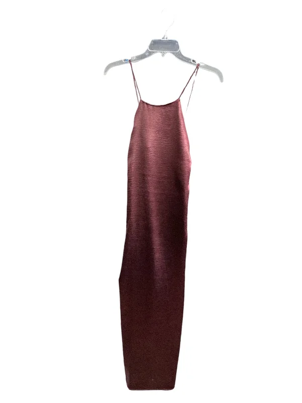 Dress Party Midi By A New Day In Purple, Size: S Stylish Satin Midi Dress