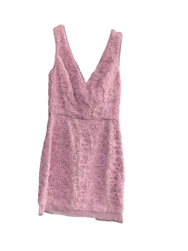 Dress Party Midi By Bcbgmaxazria In Purple, Size: 4 Trendy Bodycon Midi Dress