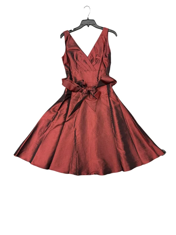 Dress Party Midi By Coldwater Creek In Red, Size: 6p Fashionable A-Line Midi Dress