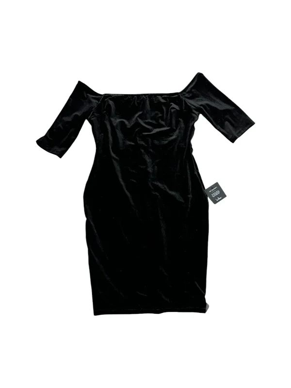 Dress Party Midi By Lulus In Black, Size: 14 Cozy A-Line Midi Dress