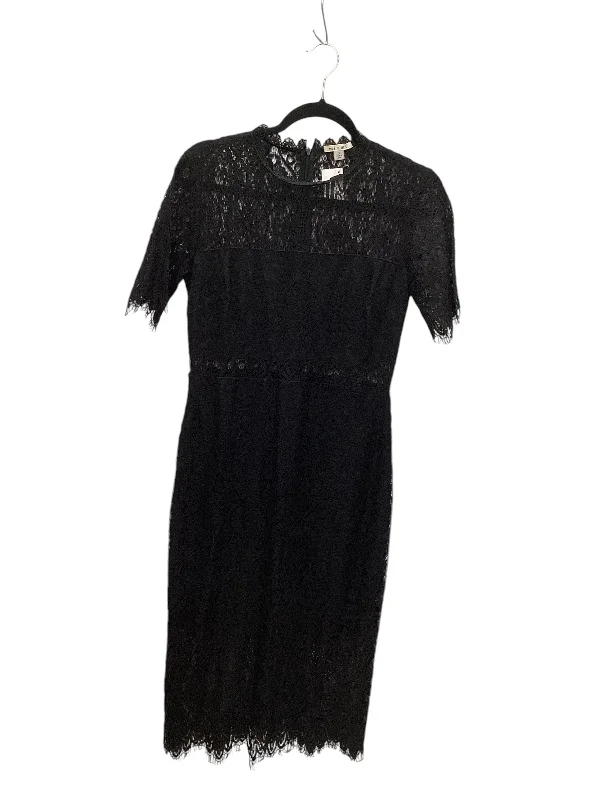 Dress Party Midi By Mi Ami In Black, Size: S Trendy A-Line Midi Dress