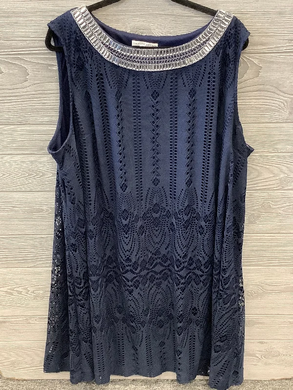 Dress Party Midi By Sandra Darren In Navy, Size: 24 Fashionable Pencil Midi Dress