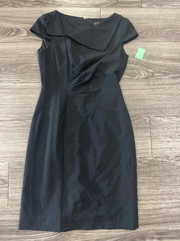 Dress Party Midi By Tahari By Arthur Levine In Black, Size: 4 Trendy Smocked Detail Midi Dress Dress Party Midi By Tahari By Arthur Levine In Black, Size: 4 Trendy Smocked Detail Midi Dress