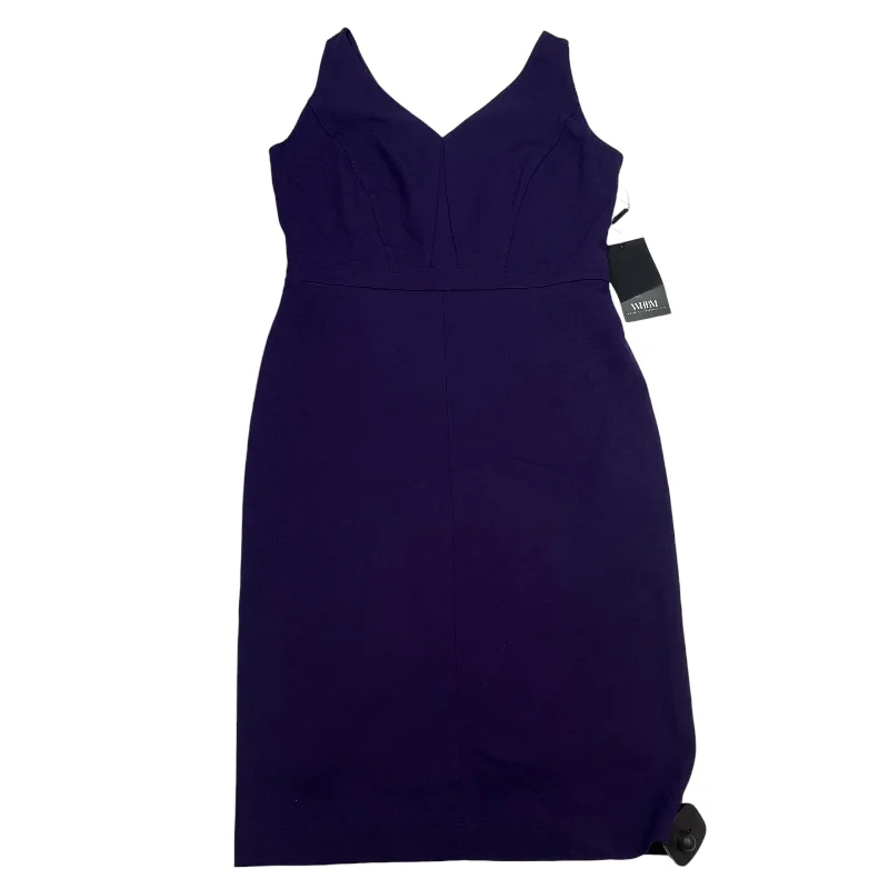Dress Party Midi By White House Black Market In Purple, Size: S Stylish Silk Midi Dress Dress Party Midi By White House Black Market In Purple, Size: S Stylish Silk Midi Dress