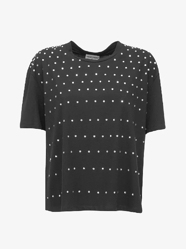 Front street 8 - T-shirt con applicazioni di cristalli-- Thin T-Shirt Open Front Quick Dry Front street 8 - T-shirt con applicazioni di cristalli-- Thin T-Shirt Open Front Quick Dry