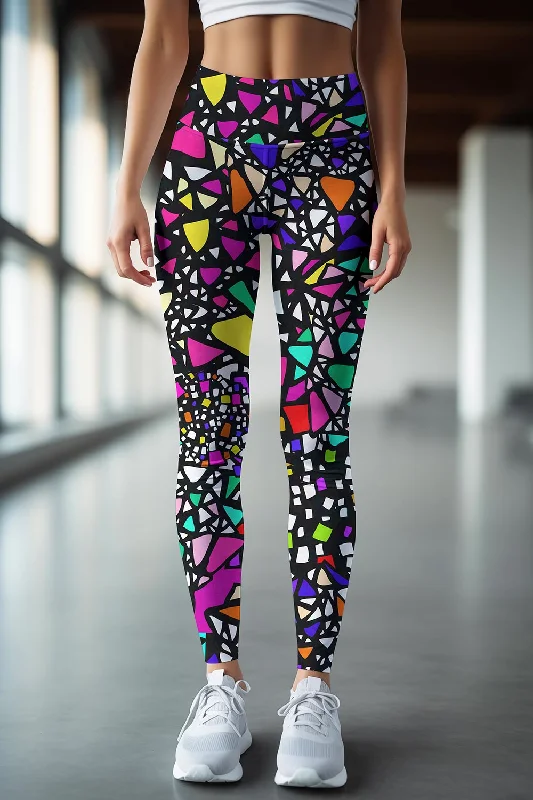In a Joyful Mood Lucy Printed Performance Legging - Women Fashionable High-Rise Leggings In a Joyful Mood Lucy Printed Performance Legging - Women Fashionable High-Rise Leggings
