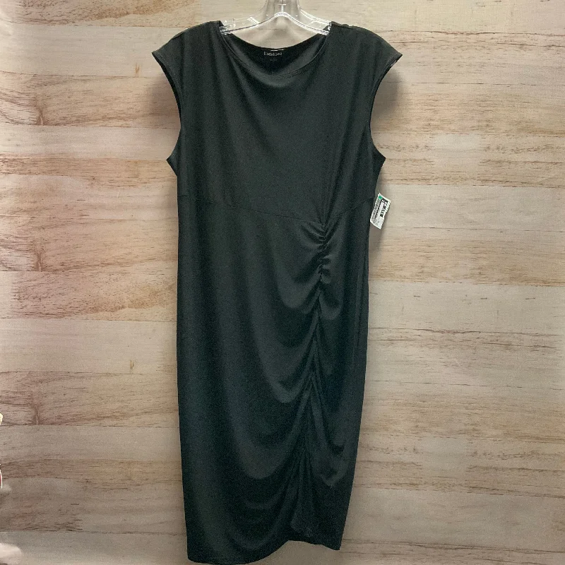 Dress Casual Midi By Bebe In Black, Size: Xl Trendy A-Line Midi Dress