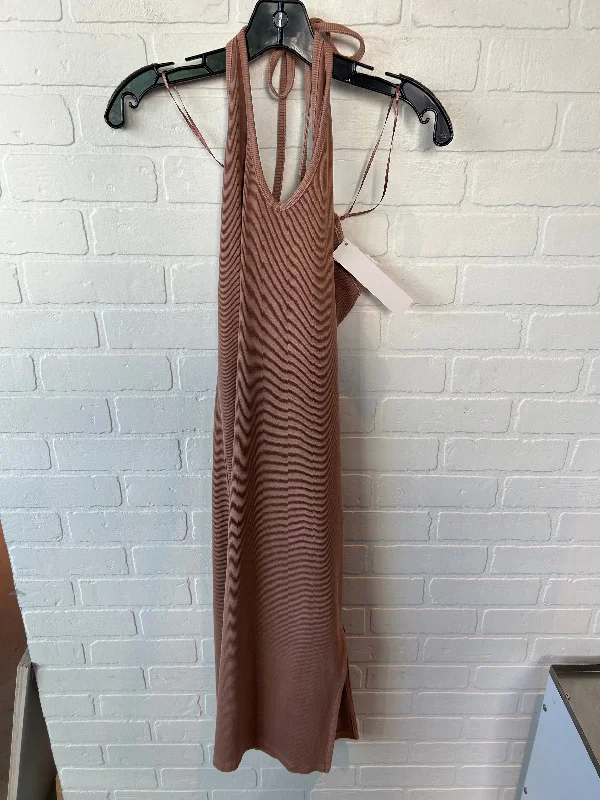 Dress Casual Midi By Old Navy In Brown, Size: M Comfortable Sleeveless Midi Dress